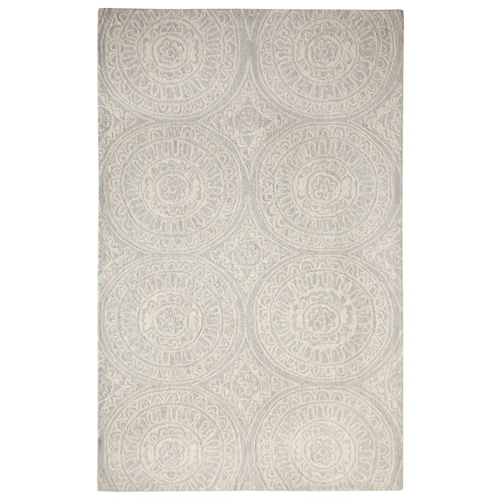 Dynamic Rugs 7866-140 Galleria 2.2 Ft. X 7.7 Ft. Finished Runner Rug in Silver